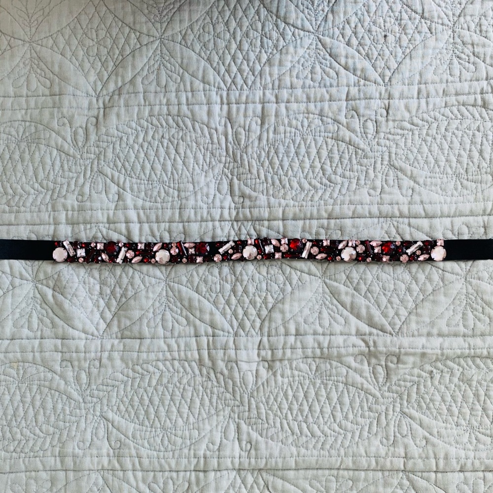 Vera Wang Lavender Label Jeweled Belt